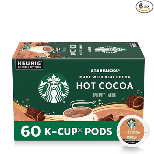 Starbucks K-Cup Coffee Pods, Flavored Hot Cocoa, Classic Hot Cocoa, 60 Keurig Pods