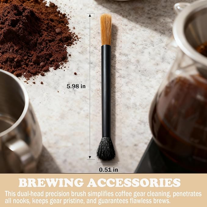 Coffee Grinder Cleaning Brush - Dusting Espresso Brush Accessories Cleaner Barista Brush Machine Cleaning Brush, Cleaner for Bean Grain Coffee Tool Barista Home Kitchen