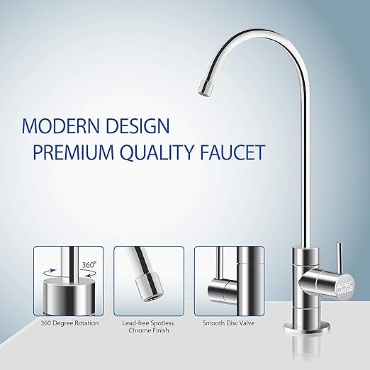 APEC Water Systems WFS-1000 Super Capacity Premium Quality 3 Stage Under-Sink Water Filter System